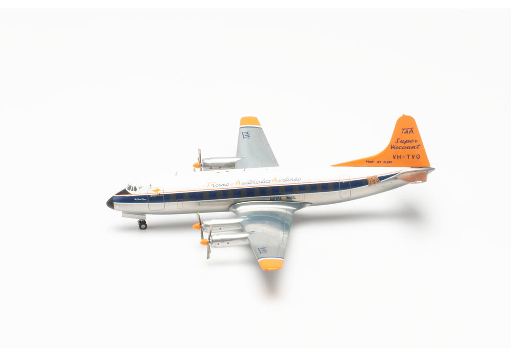 Herpa HE572859 1/200 TAA Trans Australian Airlines Vickers Viscount 800 VH-TVQ "McDouall Stuart"