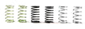 Tamiya 54465 XV-01 Dirt Spring Set H/M/S (8442712588525)