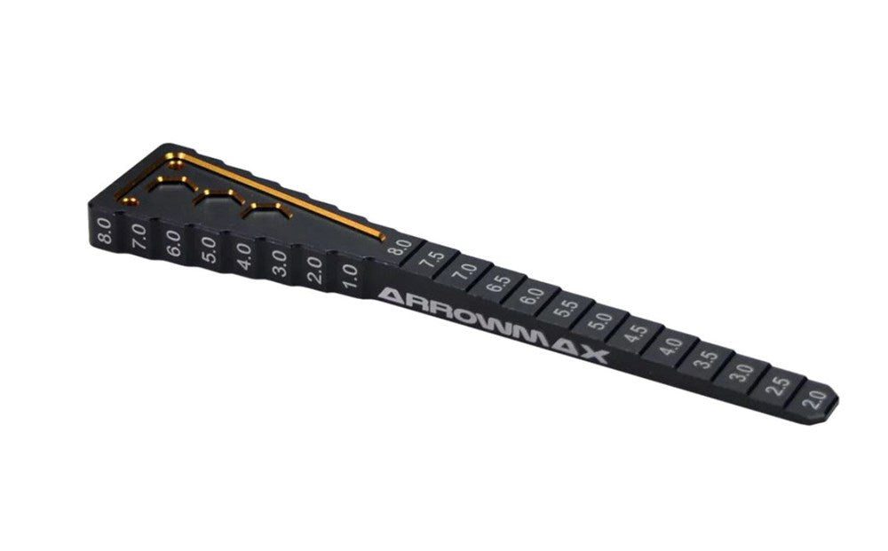 Arrowmax Ultra Step Ride Height / Droop Gauge TC Black Golden Tool