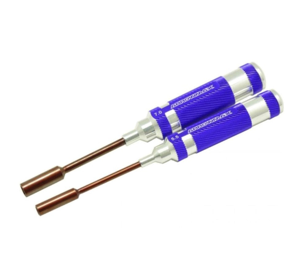 Arrowmax AM-150992 Purple Nut Driver Set 5.5 & 7.0 X 100MM - 2pc Set. (8446603329773)