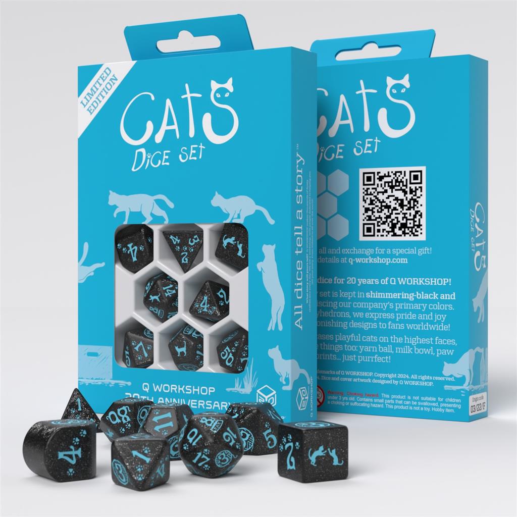 Q Workshop Q WORKSHOP 20 years: Cats Dice Set