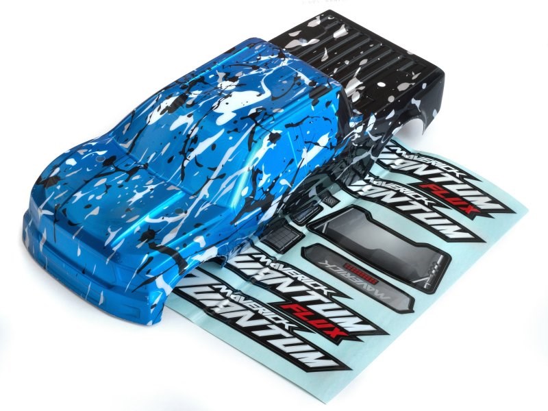 Maverick Quantum MT Blue & Silver RC Car Body (3)