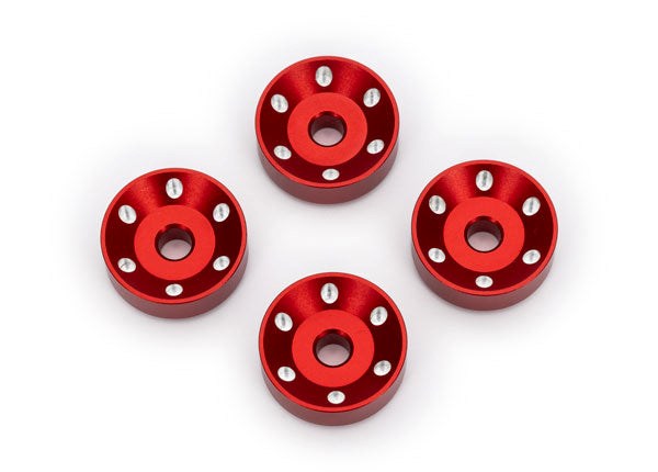 Traxxas 10257-RED Wheel Washers Alum Red (8559511929069)