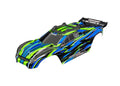 Traxxas Rustler 4X4 VXL Green RC Car Body 1/10 Scale
