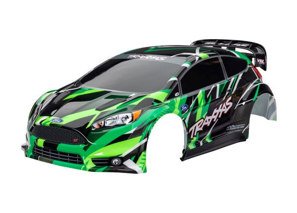 Traxxas 7427-GRN Body Ford Fiesta St Rally Vxl Green