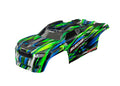 Traxxas Sledge Green Complete RC Car Body
