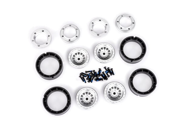 Traxxas 9881-SLVR Wheels 1.0 Alum Silver (4)
