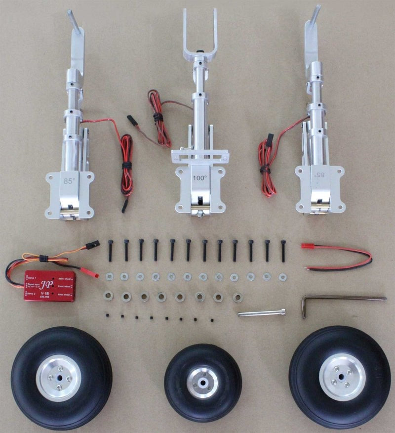 Seagull Models Main 85 & Nose 100 Retracts for Embraer EMB-312 Tucano T-27 RC Aircraft Retract Set