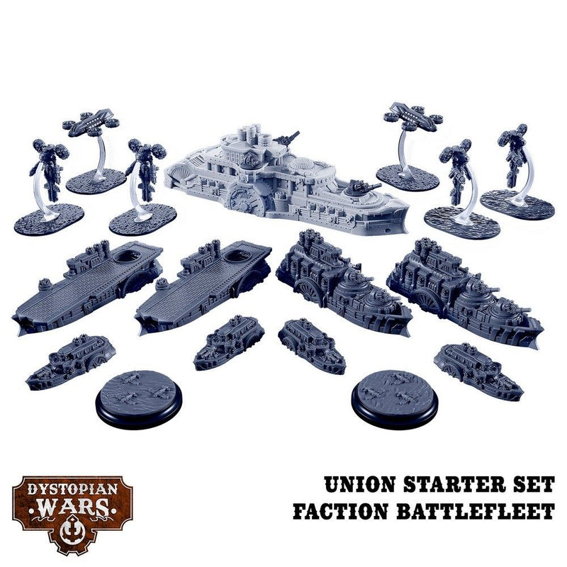 Warcradle DWA120000 Dystopian Wars: Union Starter Set -  Faction Battlefleet