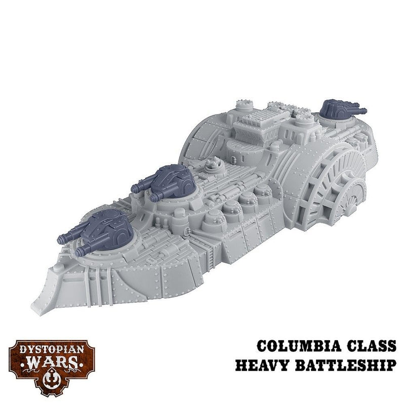 Warcradle DWA120008 Dystopian Wars: Columbia Battlefleet Set
