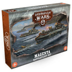 Warcradle Dystopian Wars: Magenta Battlefleet Set