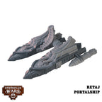 Warcradle Dystopian Wars: Retaj Battlefleet Set (3)