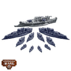Warcradle Dystopian Wars: Mars Battlefleet Set (2)