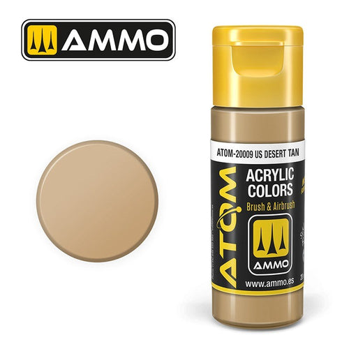AMMO by Mig Jimenez ATOM-20009 Atom Color Us Desert Tan 20ml (8938430333165)