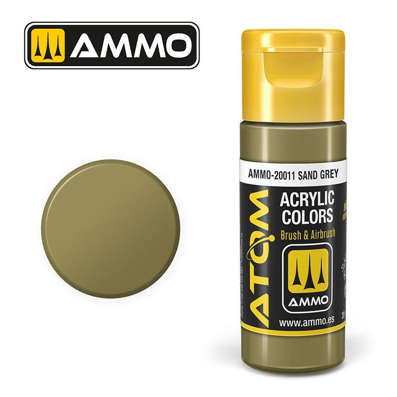 AMMO by Mig Jimenez ATOM-20011 Atom Color Sand Grey 20ml