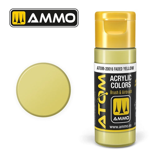 AMMO by Mig Jimenez ATOM-20016 Atom Color Faded Yellow 20ml (8938430988525)