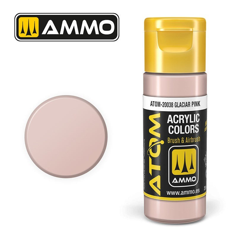 AMMO by Mig Jimenez ATOM-20038 Atom Color Glacier Pink 20ml (8938432757997)