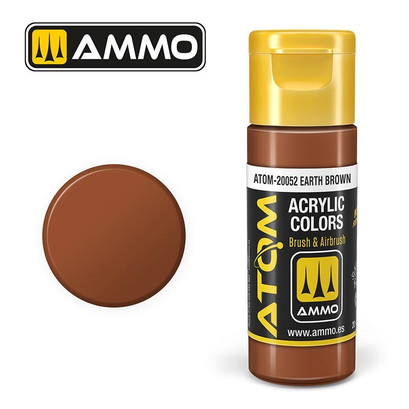 AMMO by Mig Jimenez ATOM-20052 Atom Color Earth Brown 20ml