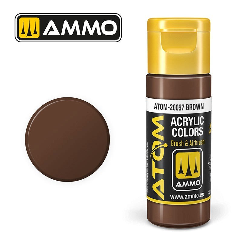 AMMO by Mig Jimenez ATOM-20057 Atom Color Brown 20ml