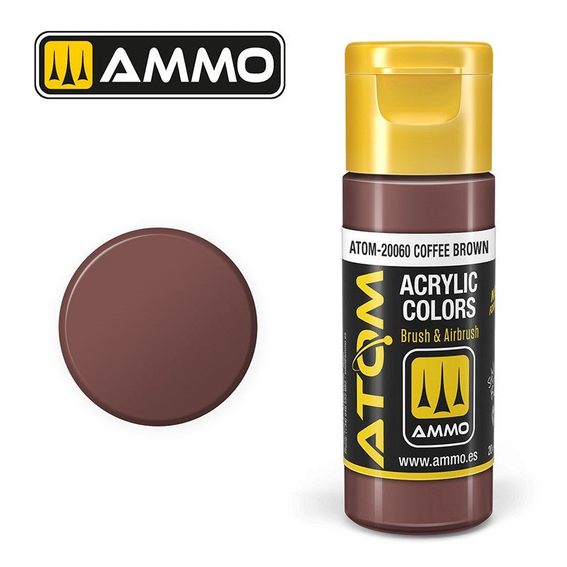 AMMO by Mig Jimenez ATOM-20060 Atom Color Coffee Brown 20ml