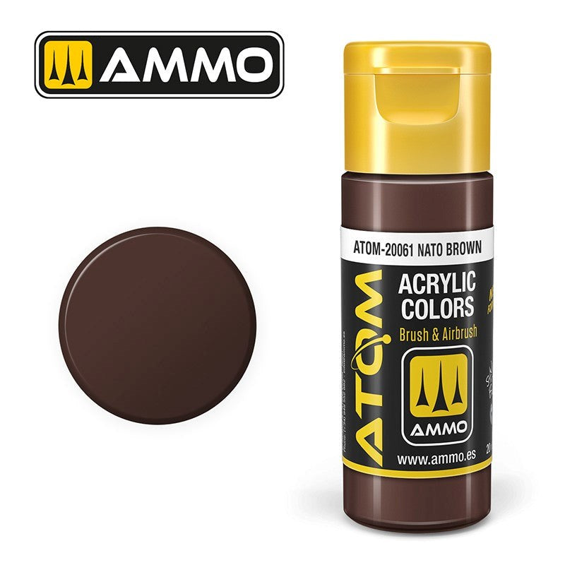 AMMO by Mig Jimenez ATOM-20061 Atom Color Nato Brown 20ml (8938434560237)