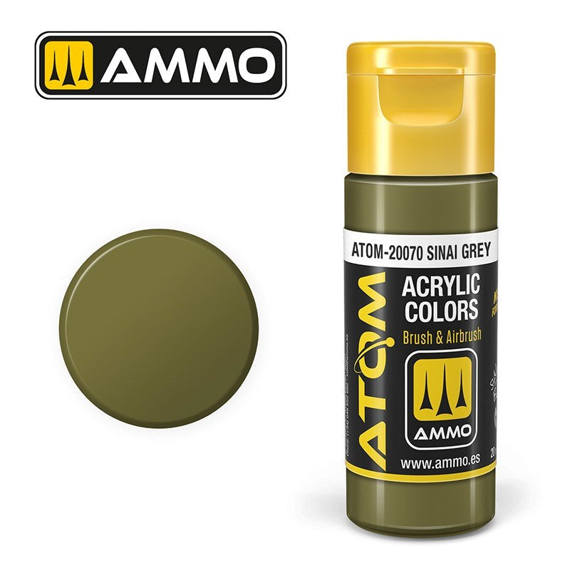 AMMO by Mig Jimenez ATOM-20070 Atom Color Sinai Grey 20ml