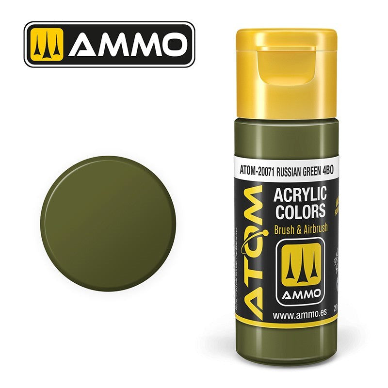 AMMO by Mig Jimenez ATOM-20071 Atom Color Russian Green 4Bo 20ml