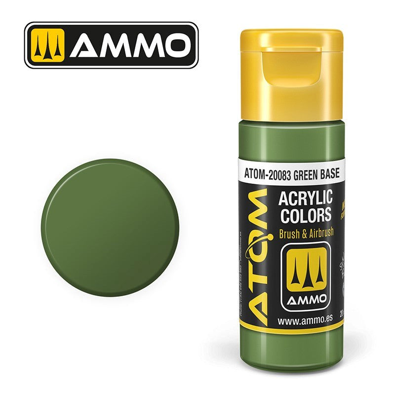 AMMO by Mig Jimenez ATOM-20083 Atom Color Green Base 20ml