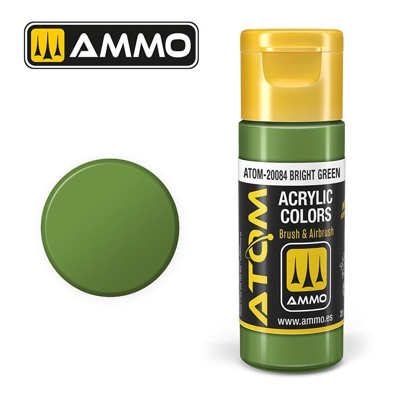 AMMO by Mig Jimenez ATOM-20084 Atom Color Bright Green 20ml
