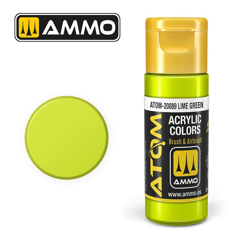 AMMO by Mig Jimenez ATOM-20089 Atom Color Lime Green 20ml