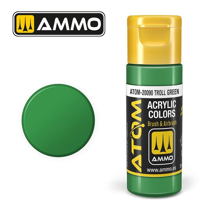 AMMO by Mig Jimenez ATOM-20090 Atom Color Troll Green 20ml