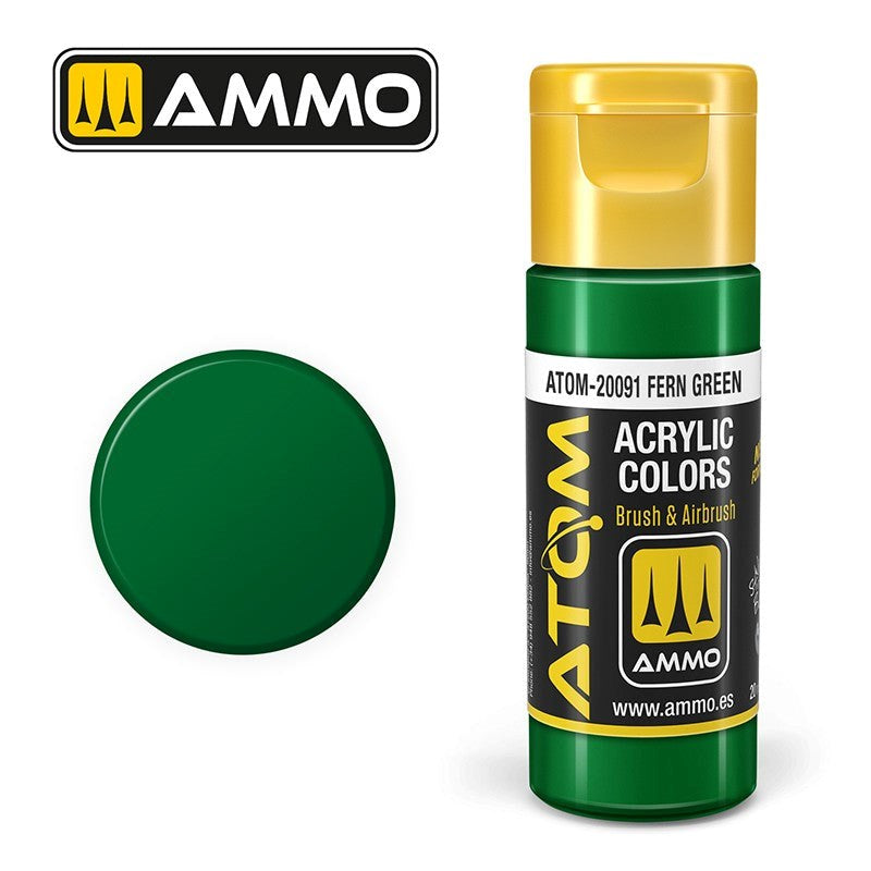 AMMO by Mig Jimenez ATOM-20091 Atom Color Fern Green 20ml (8938436722925)