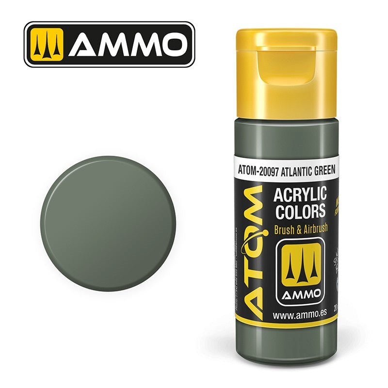 AMMO by Mig Jimenez ATOM-20097 Atom Color Atlantic Green 20ml