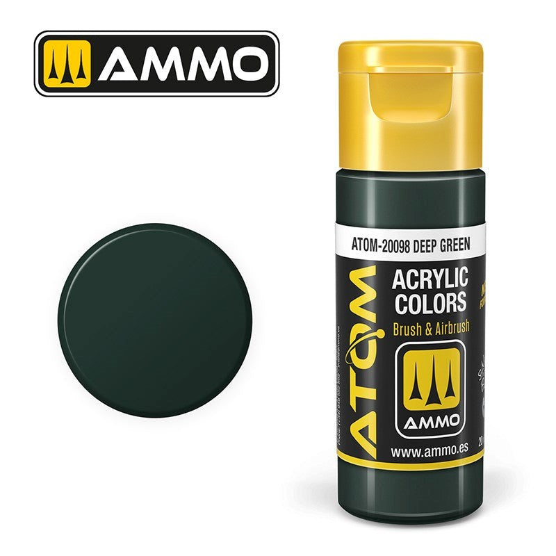 AMMO by Mig Jimenez ATOM-20098 Atom Color Deep Green 20ml (8938437312749)