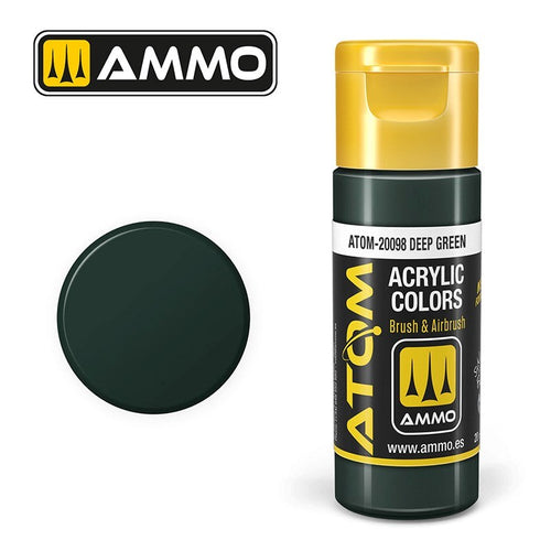 AMMO by Mig Jimenez ATOM-20098 Atom Color Deep Green 20ml (8938437312749)
