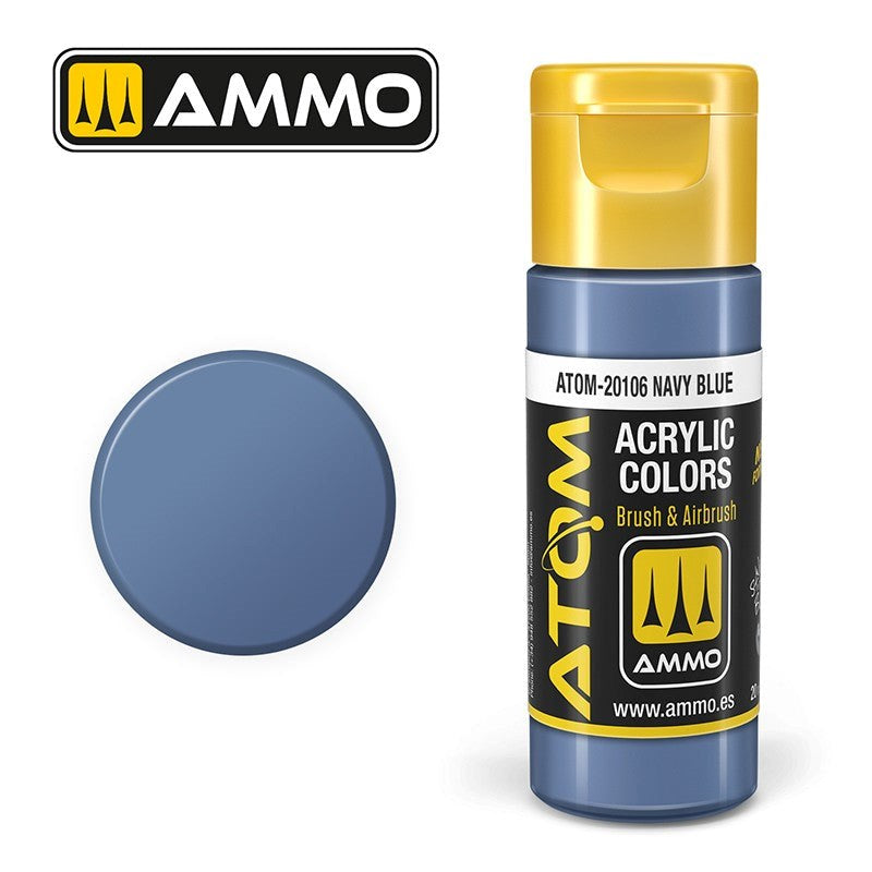 AMMO by Mig Jimenez ATOM-20106 Atom Color Navy Blue 20ml