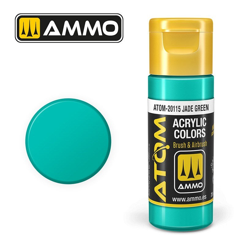 AMMO by Mig Jimenez ATOM-20115 Atom Color Jade Green 20ml (8938438689005)