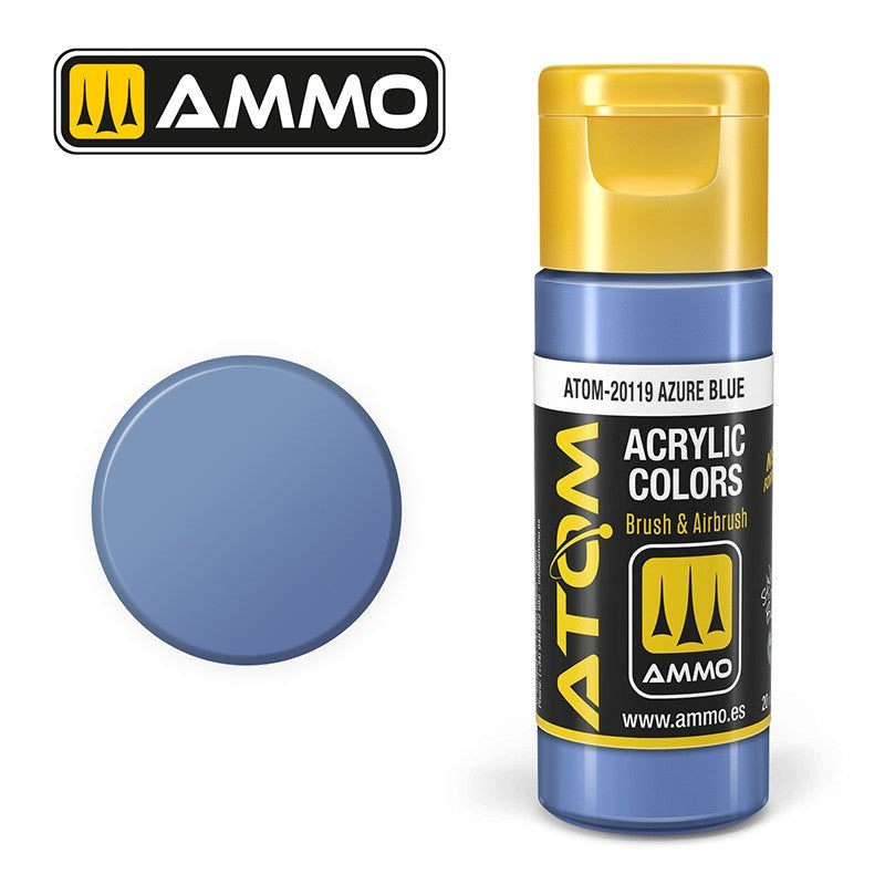 AMMO by Mig Jimenez ATOM-20119 Atom Color Azure Blue 20ml