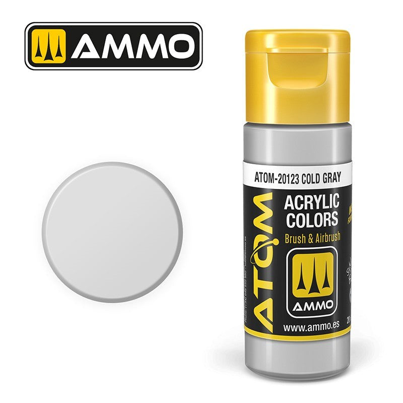 AMMO by Mig Jimenez ATOM-20123 Atom Color Cold Gray 20ml