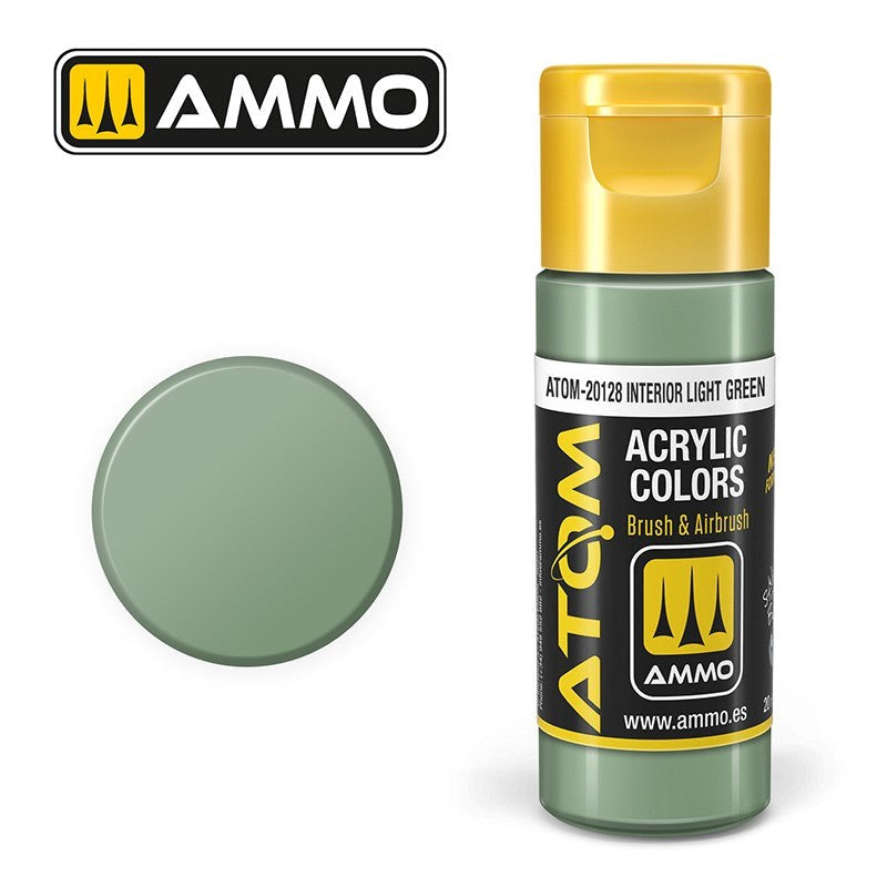AMMO by Mig Jimenez ATOM-20128 Atom Color Interior Light Green 20ml (8938439672045)