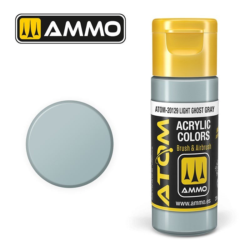 AMMO by Mig Jimenez ATOM-20129 Atom Color Light Ghost Gray 20ml