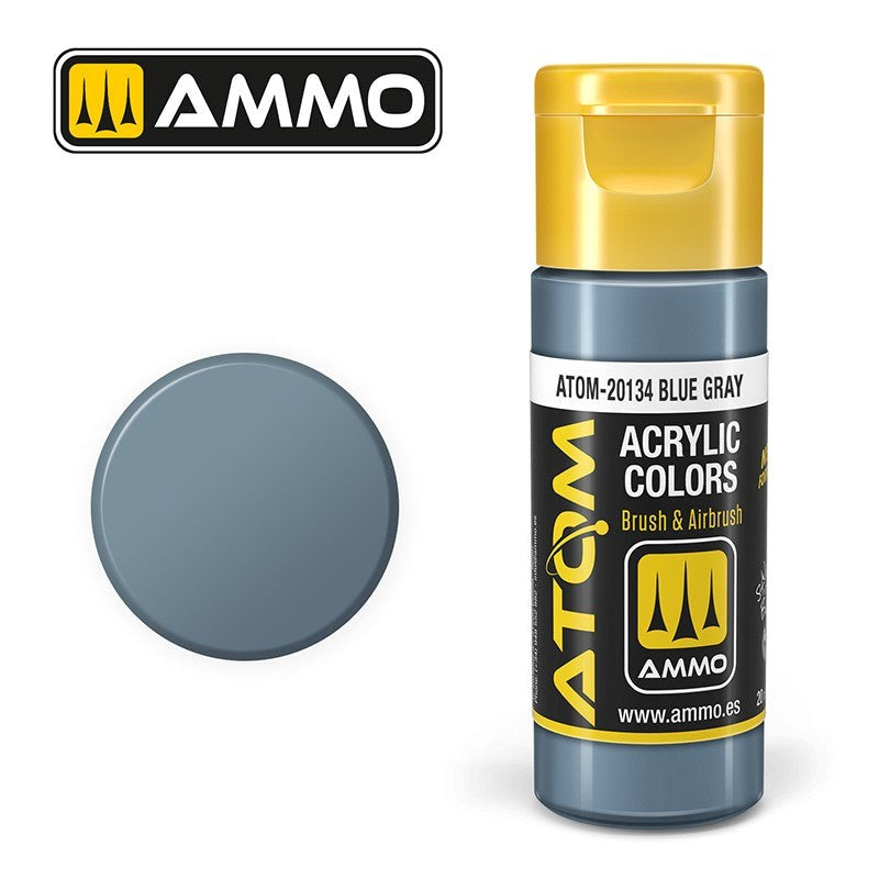AMMO by Mig Jimenez ATOM-20134 Atom Color Blue Gray 20ml