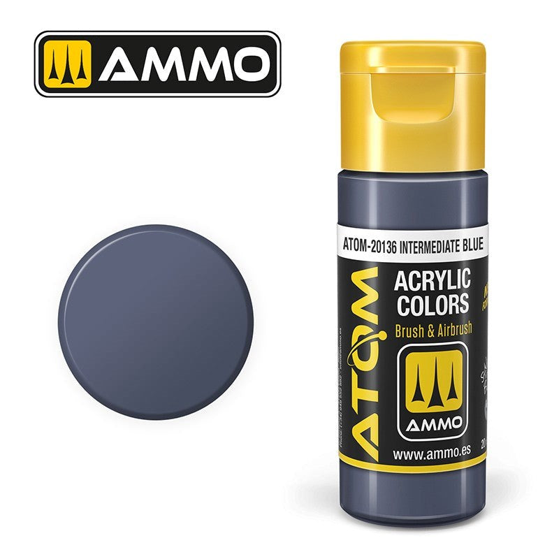AMMO by Mig Jimenez ATOM-20136 Atom Color Intermediate Blue 20ml