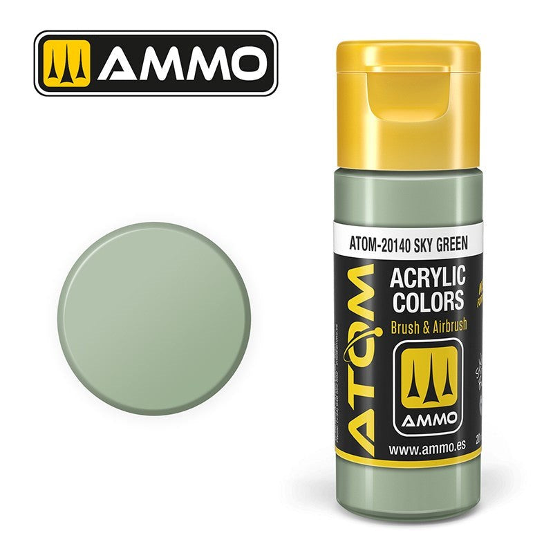 AMMO by Mig Jimenez ATOM-20140 Atom Color Sky Green 20ml