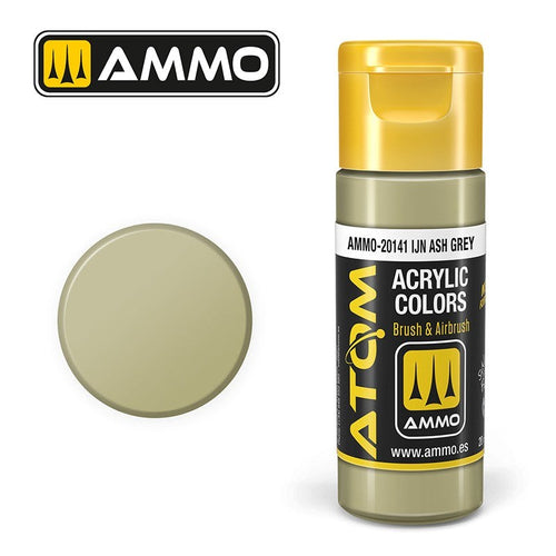 AMMO by Mig Jimenez ATOM-20141 Atom Color Ijn Ash Grey 20ml (8938440589549)
