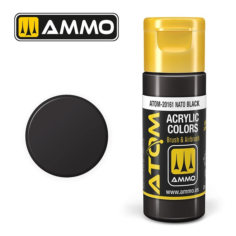 AMMO by Mig Jimenez ATOM-20161 Atom Color Nato Black 20ml