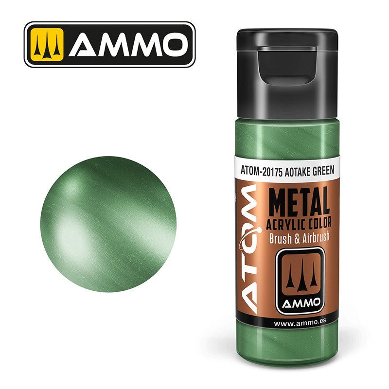 AMMO by Mig Jimenez ATOM-20175 Atom Color Metallic Aotake Green 20ml