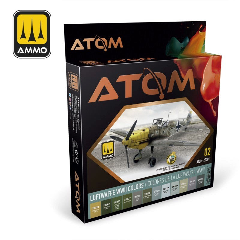 AMMO by Mig Jimenez ATOM-20701 Atom Color Luftwaffe Wwii Colors Set
