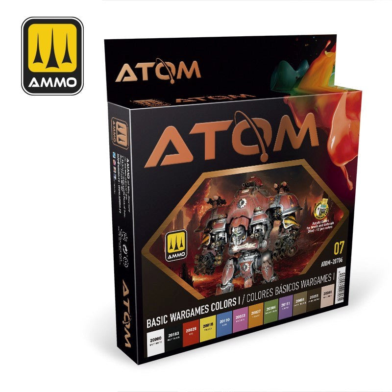 AMMO by Mig Jimenez ATOM-20706 Atom Color Basic Wargames Colors I Set (8938444357869)