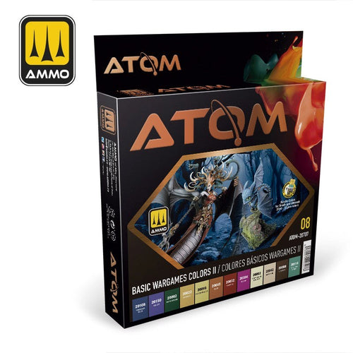 AMMO by Mig Jimenez ATOM-20707 Atom Color Basic Wargames Colors Ii Set (8938444390637)
